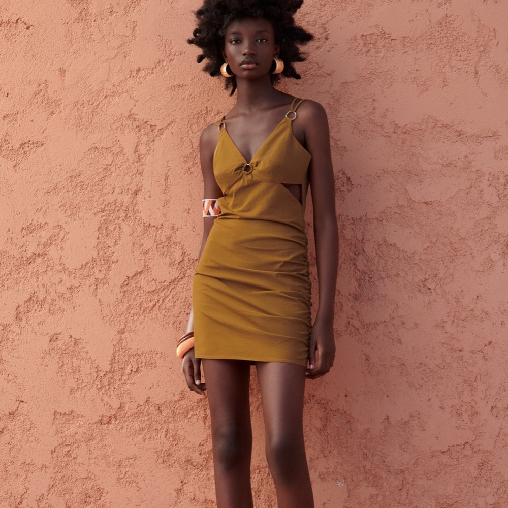 ZARA cut out mini dress